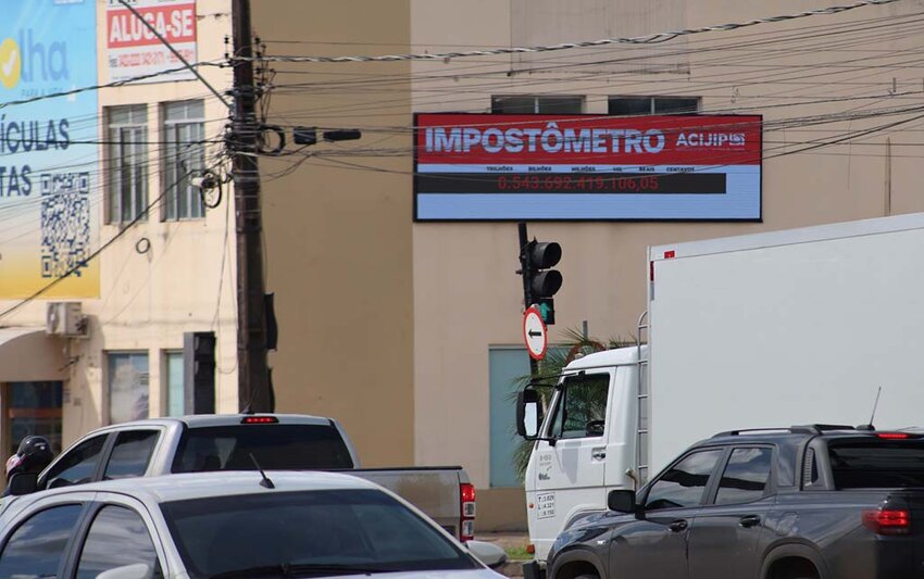 ACIJIP instala Impostômetro e Ji-Paraná entra no mapa da transparência fiscal.