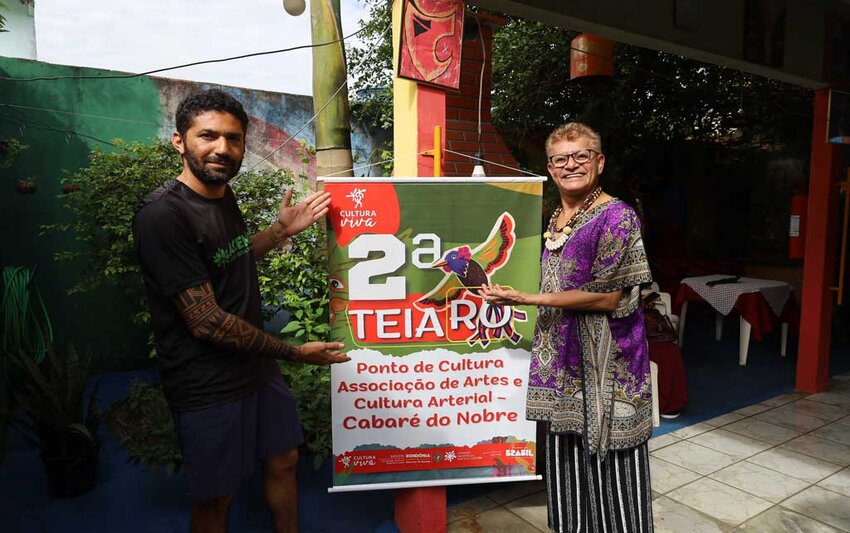 Pontão de Cultura ACEMDA fortalece saberes tradicionais com oficina de artesanato com palha de buriti na 2ª Teia RO