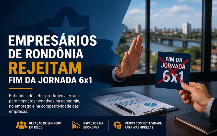Empresários de Rondônia alertam para impactos do fim da escala 6×1